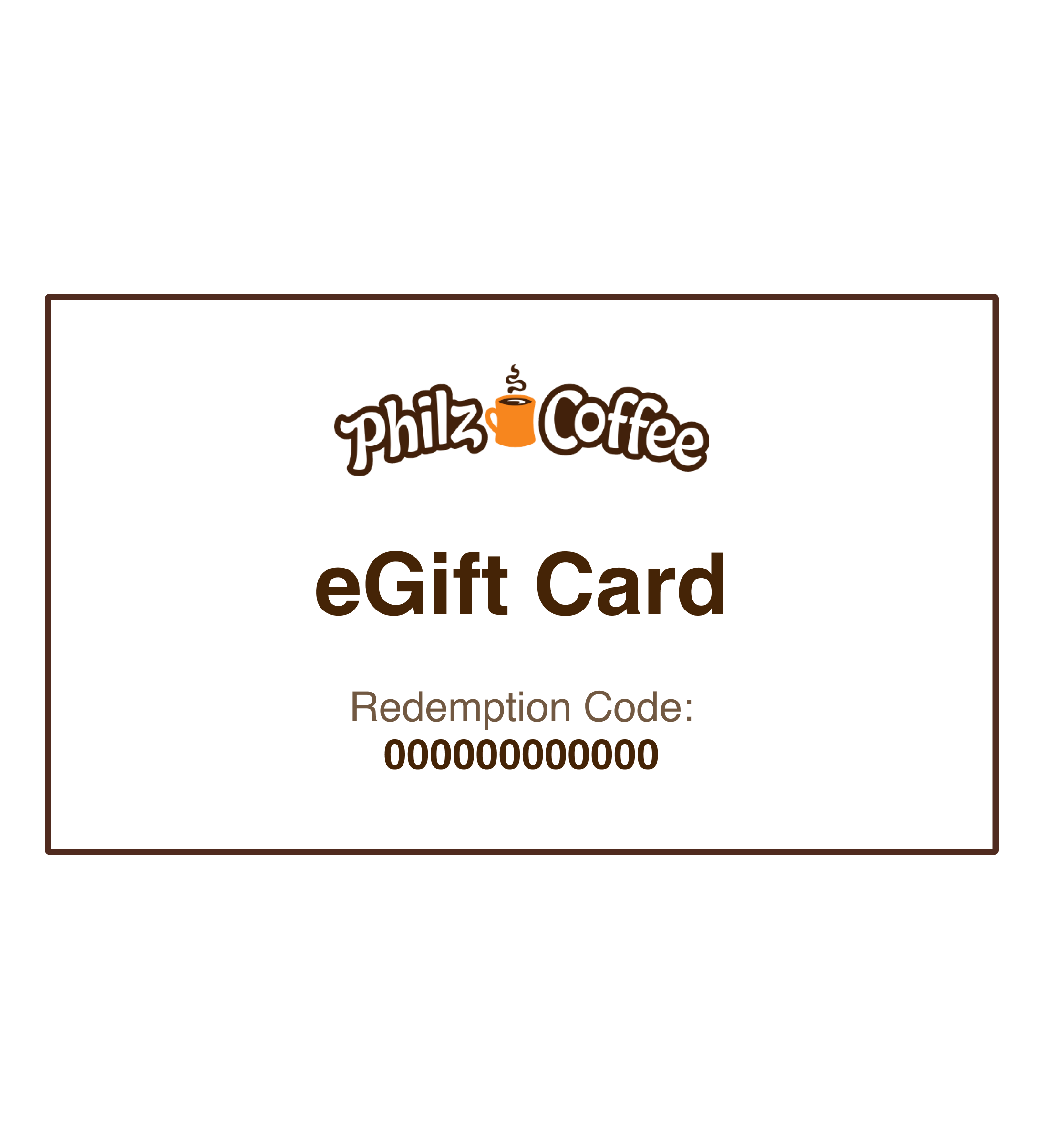 Digital Gift Card Philz Coffee